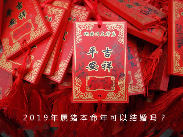 2019年属猪本命年可以结婚吗