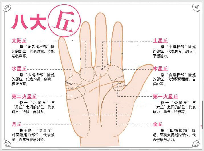 最详细的女人手相图解 最详细的女人手相图解