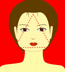 面相脸型——三角型脸 面相脸型——三角型脸